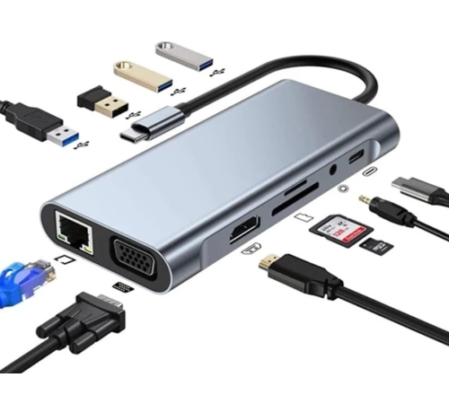 ZR44/A Type-C 11 İn 1 Gigabit Hdtv Çevirici