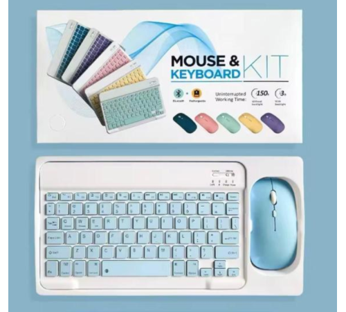 ZR20Km Mavi Kablosuz Klavye Mouse Set