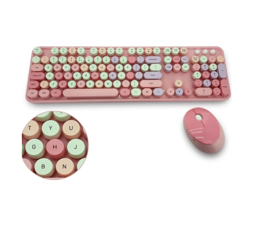 Mofii Pembe Sweet Dm Klavye Mause Set