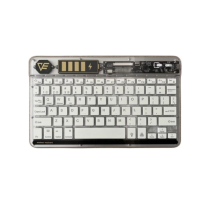 ZR612 Rgb Şeffaf Beyaz Bluethooth Klavye