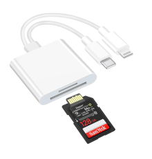 ZR636 Type-C Lightning Camera Storage Card Reader