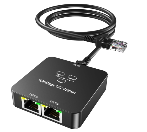 ZR861 Rj45 1To2 Gigabit Splitter Adaptör