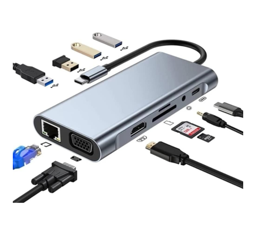 ZR44/A Type-C 11 İn 1 Gigabit Hdtv Çevirici