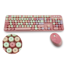 Mofii Pembe Sweet Dm Klavye Mause Set