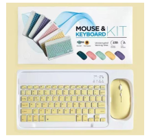 ZR20Km Sarı Kablosuz Klavye Mouse Set