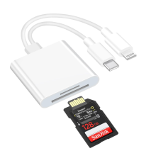 ZR636 Type-C Lightning Camera Storage Card Reader