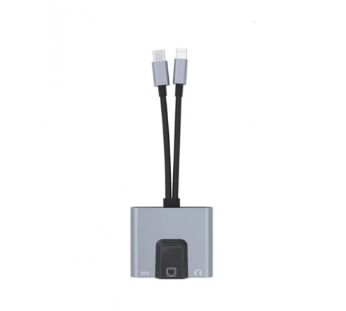 ZR815 Lightning Type-C 3 İn 1 Ethernet Çevirici Aux