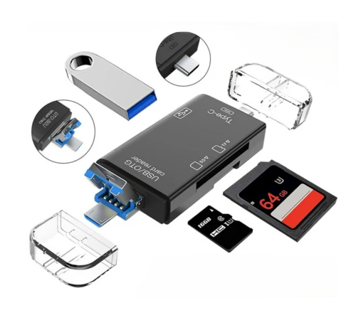 ZR826 Atud-05 6 İn 1 Otg Card Reader