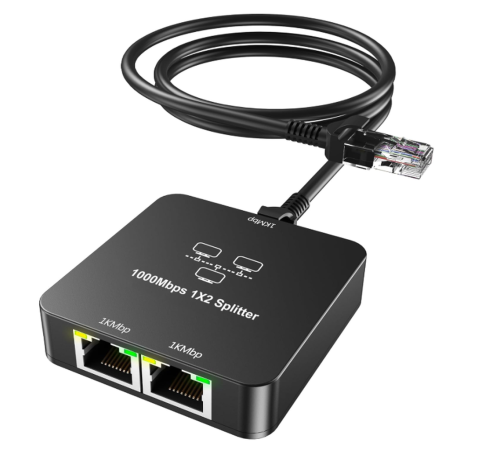ZR861 Rj45 1To2 Gigabit Splitter Adaptör