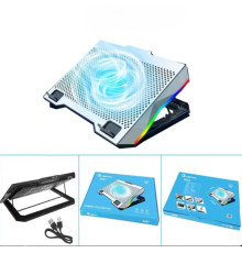 ZR924 S601 Tek Fanlı Rgb Metalik Laptop Soğutucu