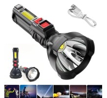 Çok Fonksiyonlu Şarjlı El Feneri USB Şarjlı HS31