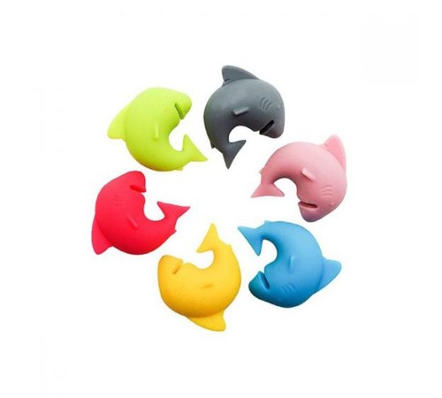 Silikon Köpek Baliği Kupa Belirteci