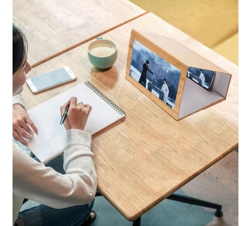 3D Cep Telefonu Ekran Büyüteci Ahşap