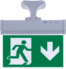 SG071-A1 Çift Yönlü Acil Yönlendirme Armatürü (Askı Aparatlı) Aşağı