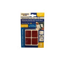 Silikonize Akrilik Çift Taraflı Bant Gri 12' Li 25mmx30mm Özel Kesim Kullanıma Hazır