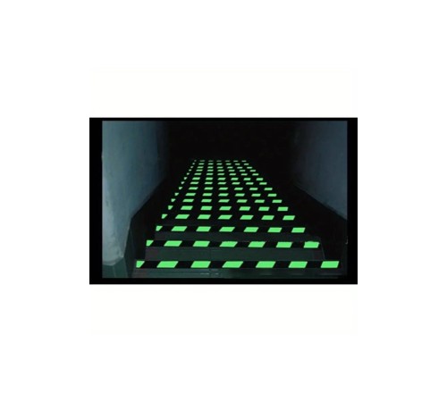 Fosforlu Kaydırmaz Bant 50mmx25mt Çapraz Yeşil Fosforlu Merdiven Bandı 50mm