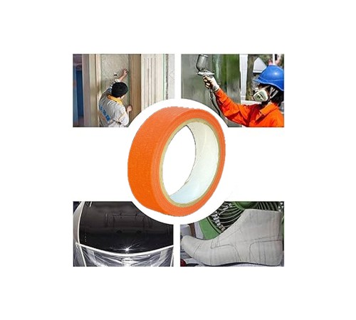 Renkli Maskeleme Kağıt Bant Boya Bandı 24mmx20mt Turuncu