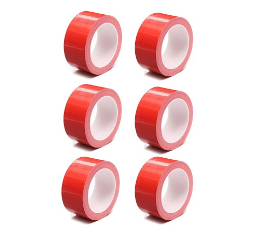 Renkli ( Kırmızı ) Koli Bandı 45x100 Metre 6 Adet 1 Paket