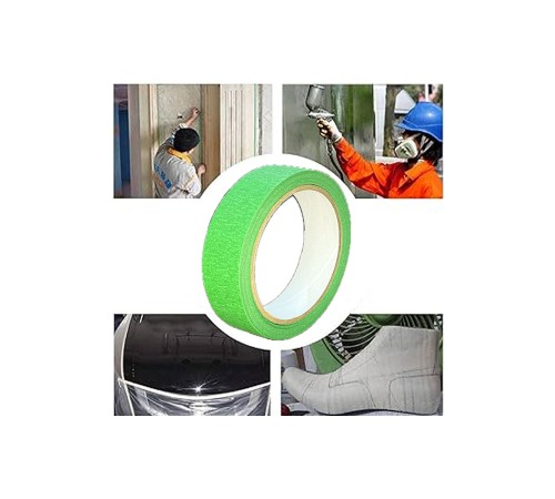 Renkli Maskeleme Kağıt Bant Boya Bandı 24mmx20mt Yeşil