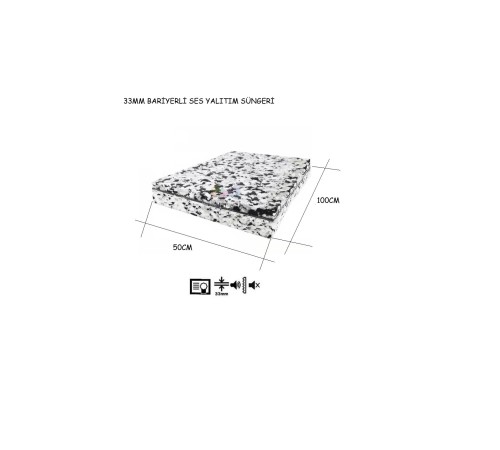 Bariyerli Adepan Bondex 33mm 180 Dns %90 Ses Keser 50CMx100CM