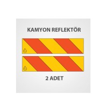 Kamyon Arkası İşaret Reflektörü Metal Saç Malzeme Çapraz