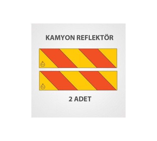 Kamyon Arkası İşaret Reflektörü Metal Saç Malzeme Çapraz