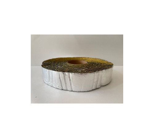 Alüminyum Kaplı 3mm Kauçuk Sünger Bant Isı Ses Titreşim Kesici Bant 50mmx10mt