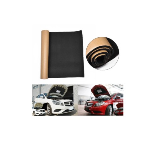 Oto Araç Karavan Ev Kaput Ses Yalıtım Süngeri Yapışkanlı Alev Almaz 9mm 100x150cm