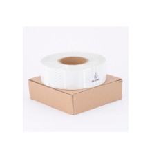 Reflektör Reflektif Petekli Şerit Bant 50 Metre X 5 Cm Beyaz Tüvtürk Uyumlu