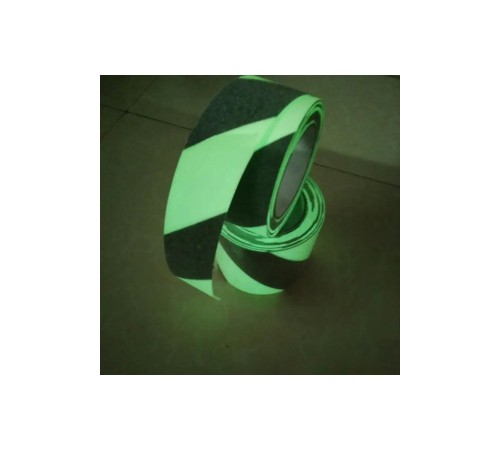 Fosforlu Kaydırmaz Bant 50mmx25mt Çapraz Yeşil Fosforlu Merdiven Bandı 50mm
