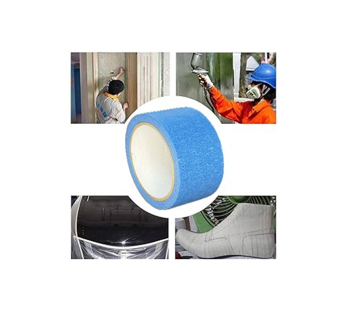 Renkli Maskeleme Kağıt Bant Boya Bandı 50mmx20mt Mavi
