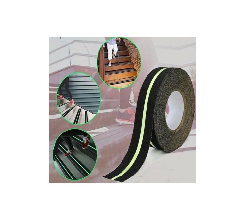 Fosforlu Kaydırmaz Bant 50mmx25mt Yeşil Fosforlu Merdiven Bandı 50mm Fotolümenli