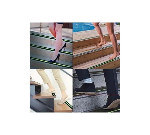 Fosforlu Kaydırmaz Bant 50mmx25mt Yeşil Fosforlu Merdiven Bandı 50mm Fotolümenli