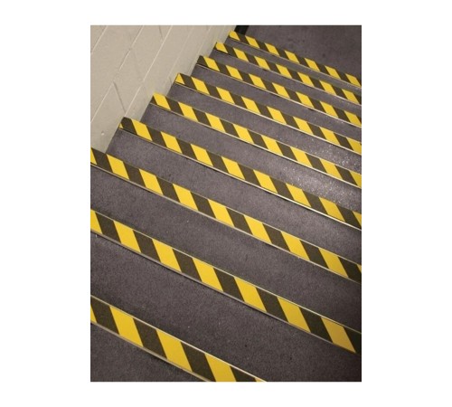 5 Adet Merdiven Kaydırmaz Kaymaz Bant 25mm X 25mt Sarı Siyah