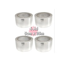 Alüminyum Folyo 5cmx25m 4 Adet Yanmaz Folyo 50mm