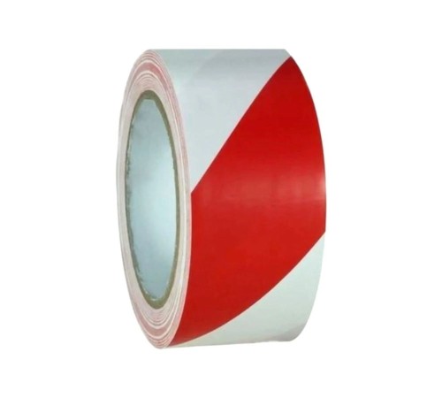 Yer İşaretleme Bandı Kırmızı-beyaz 5cmx30m Kırmızı Beyaz Zemin Bandı İkaz 50mm