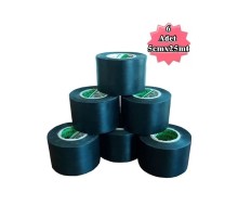 Siyah Pvc Bant 6 Adet 5cmx25m Izolasyon Bandı 50mm