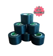 Siyah Pvc Bant 6 Adet 5cmx25m Izolasyon Bandı 50mm