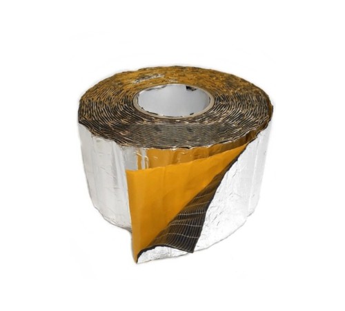 Araç Oto Ses Isı Yalıtım Bandı 3mm x 10cm x 5metre Alüminyum Folyolu Kauçuk Bant Izolasyon Malzemesi