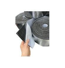 Kauçuk Bant Oto Ses Yalıtımı 9mm Alüminyum Folyolu 20cm X 10mt