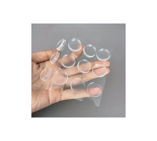 Mobilya Dolap Kapağı Ses Önleyici Cam Kesme Tahtası Ayağı Şeffaf Yapışkanlı Stoper Ayak 84 Adet