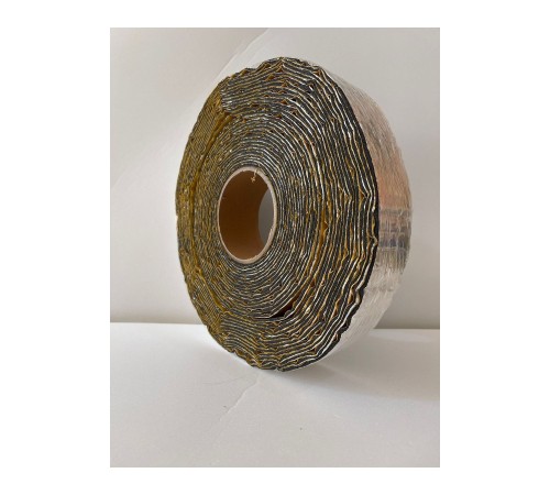 Alüminyum Kaplı 3mm Kauçuk Sünger Bant Isı Ses Titreşim Kesici Bant 50mmx10mt