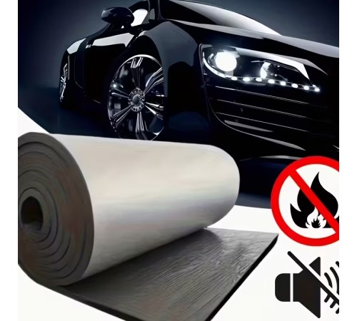 Kaput Altı Alüminyum Folyolu Kendinden Yapışkanlı 6mm 100x150 Kauçuk Ses Yalıtım Levhası