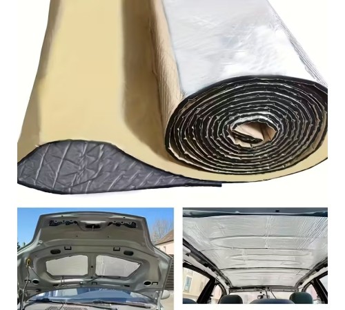 Alüminyum Folyolu Kendinden Yapışkanlı 6mm 100x100 Oto Ses Ve Isı Yalıtım Malzemesi
