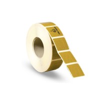 Tüvtürk Onaylı Reflektörlü Reflektif Fosforlu Şerit Bant Kesikli Reflektör 5mt Sarı