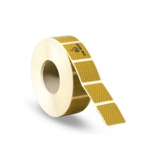 Tüvtürk Onaylı Reflektörlü Reflektif Fosforlu Şerit Bant Kesikli Reflektör 5mt Sarı