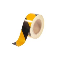 Reflektör Sarı-siyah Reflektif Bant 50mm X 46mt