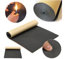Araç 10mm Flexi Kauçuk 100cmx 5mt Yanmaz Oto Ses Yalıtım Süngeri Yapışkanlı 5m²
