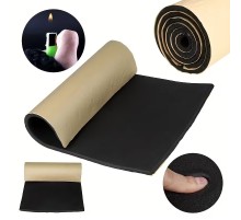 Araç Oto Ses Isı Yalıtım Malzemesi Kauçuk Sünger Yapışkanlı 9mm Kalın 60cmx10mt