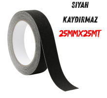 Merdiven Ve Zemin Kaydırmaz Kaymaz Bant 25mm X 25mt Siyah (48adet)